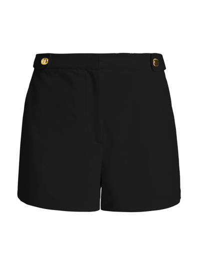 Shop Tanya Taylor Women's Brett High-rise Shorts In Black