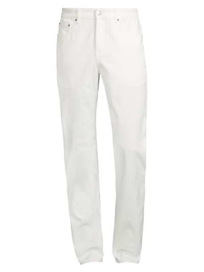 Shop Onia Men's Straight-leg Jeans In White