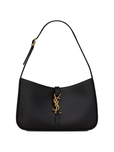Shop Saint Laurent Women's Le 5 À 7 Hobo Bag In Smooth Leather In Nero