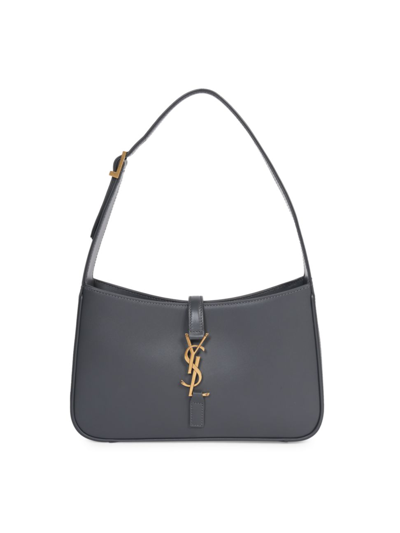 Shop Saint Laurent Women's Le 5 À 7 Hobo Bag In Smooth Leather In Storm