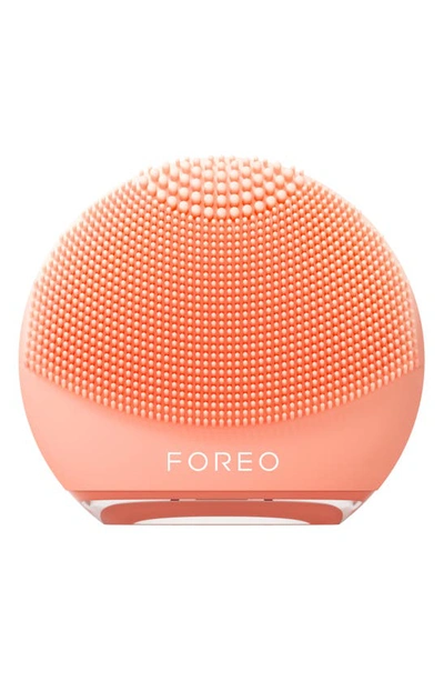 Shop Foreo Luna 4 Go Facial Cleansing & Massaging Device In Peach Perfect