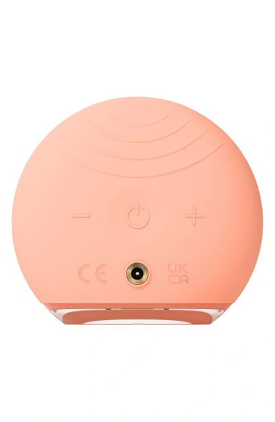 Shop Foreo Luna 4 Go Facial Cleansing & Massaging Device In Peach Perfect