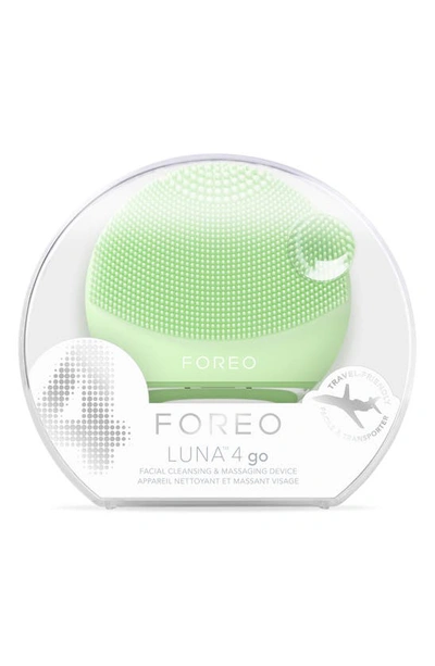 Shop Foreo Luna 4 Go Facial Cleansing & Massaging Device In Pistachio