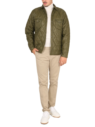 Shop Aspesi Quilted Jacket In Militare