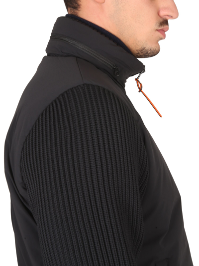 Shop Aspesi Technical Fabric Jacket In Nero