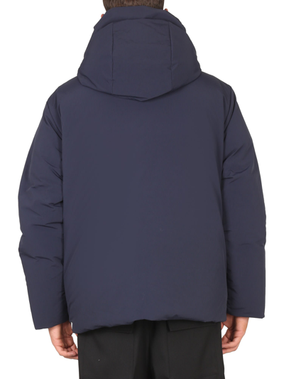 Shop Jil Sander Hooded Down Jacket V In Blu