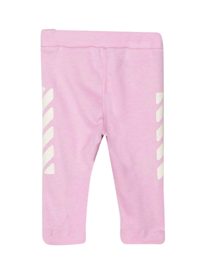 Shop Off-white Pink Leggings Baby Girl . In Rosa