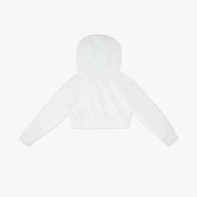 Shop Fendi Logo Sweatshirt In White