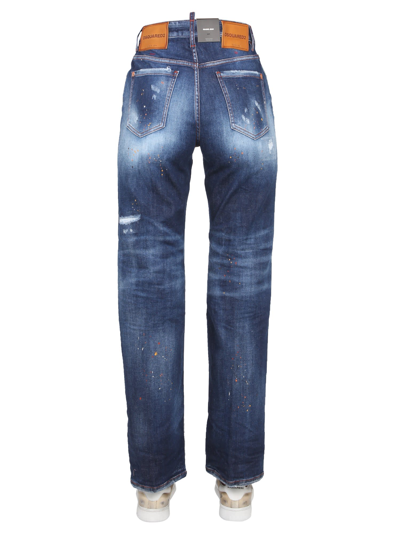Shop Dsquared2 Jeans Roadie In Blu
