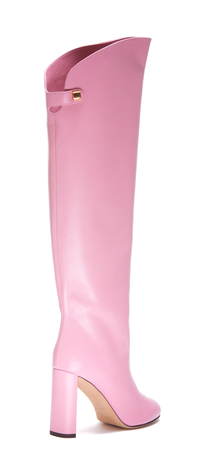 Shop Maison Skorpios Adriana Boots In Pink