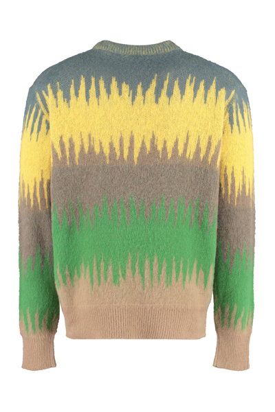 Shop Piacenza Cashmere Crew-neck Wool Sweater In Multicolor