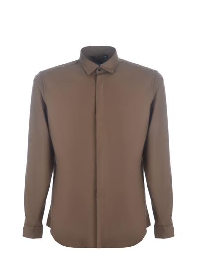 Shop Costumein Shirt Costume Ives Elyse In Virgin Wool In Beige