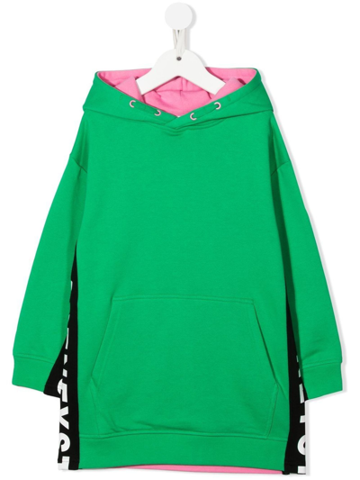 Shop Stella Mccartney Green Cotton Dress In Verde