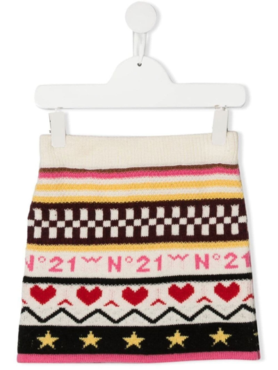 Shop N°21 Multicolor Wool Skirt
