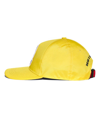 Shop Dsquared2 Yellow Invicta Baseball Cap In Giallo