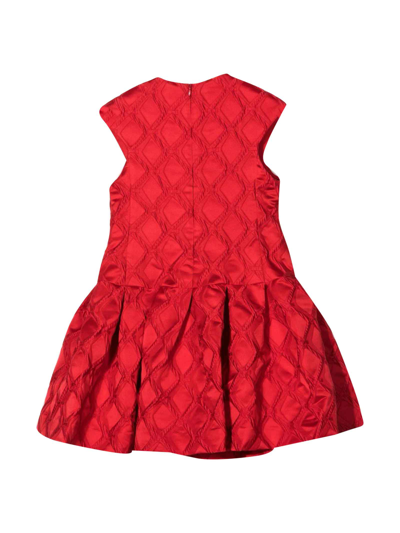 Shop Mimisol Red Dress Girl Mi Mi Sol Kids In Rosso