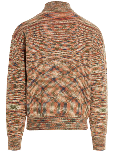 Shop Aries Space Dye Roll-neck Jumper In Multicolor