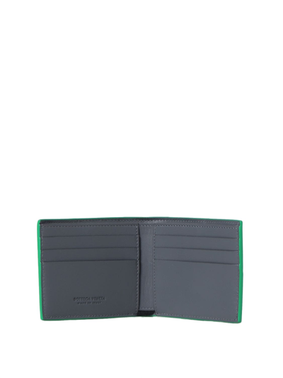 Shop Bottega Veneta Bi-fold Wallet In Thunder Para / Thu S