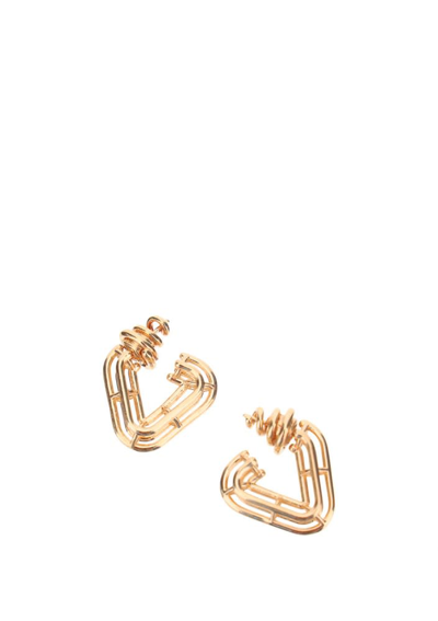 BOTTEGA VENETA TRIANGLE HOOP EARRINGS 