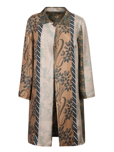 Shop Pierre-louis Mascia Floral-print Silk Jacket In Multi