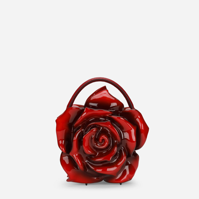 Dolce & Gabbana Resin Rose-design Dolce Box Bag In Multicolor