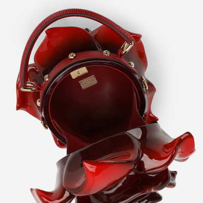 Dolce & Gabbana Resin Rose-design Dolce Box Bag In Multicolor