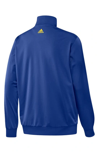Shop Adidas Originals Essentials Warm-up 3-stripes Track Jacket In Team Royal Blue