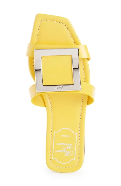 Shop Roger Vivier Bikiviv Slide Sandal In Yellow