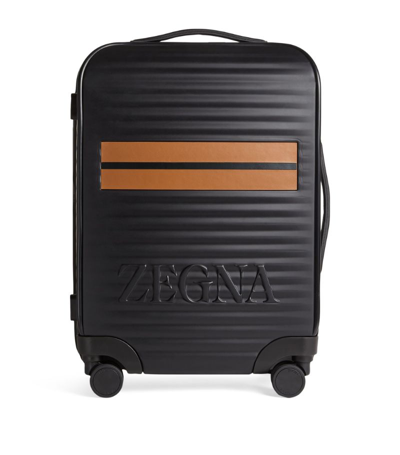Shop Zegna Carry-on Suitcase In Black