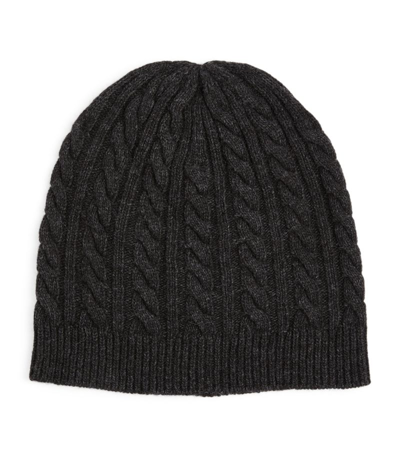 Shop Joseph Cable-knit Beanie In Grey