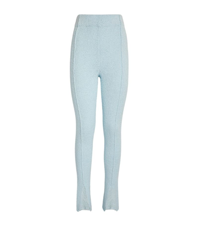 Shop Rotate Birger Christensen Rotate Knit Aliciana Trousers In Blue