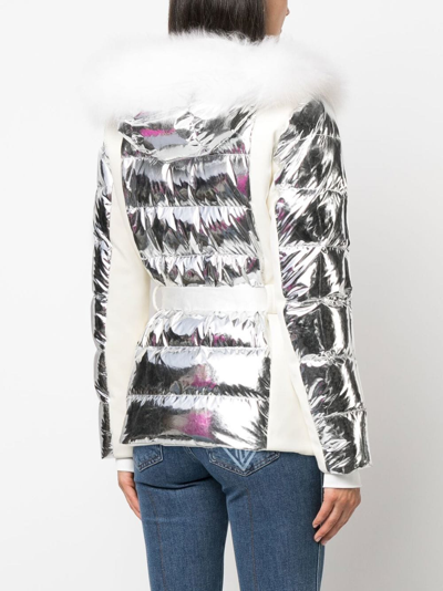 METALLIC-EFFECT PADDED DOWN JACKET