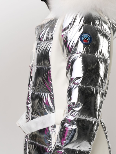 METALLIC-EFFECT PADDED DOWN JACKET