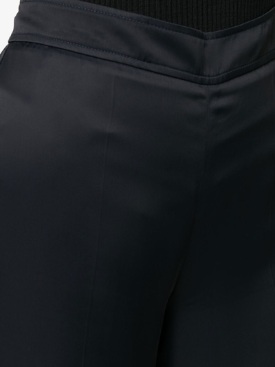 Jil Sander High-waist Straight-leg Trousers In 蓝色