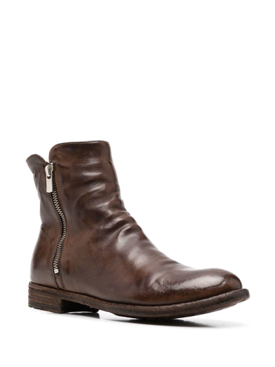 Officine Creative Lexikon Ankle Boots In Brown