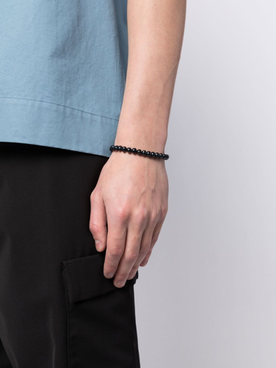 Dower & Hall T-bar Fastening Bracelet In Black