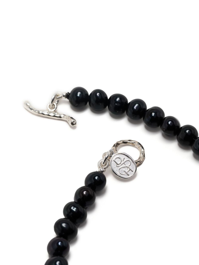 Dower & Hall T-bar Fastening Bracelet In Black