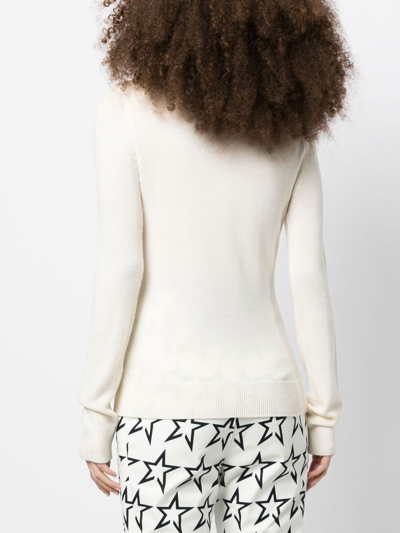 Shop Perfect Moment Roll-neck Merino-wool Jumper In White