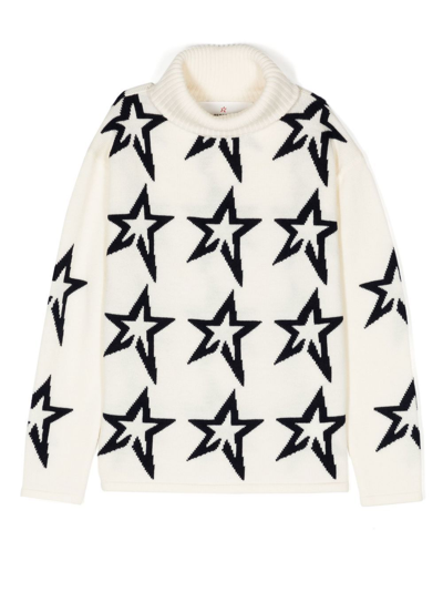 Shop Perfect Moment Star Dust Roll-neck Jumper In White