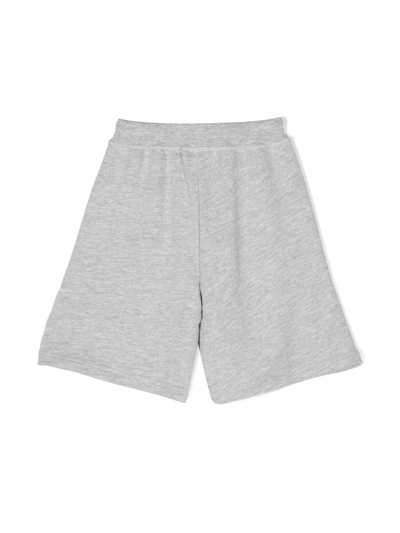 Dsquared2 Logo-print Track Shorts In 灰色