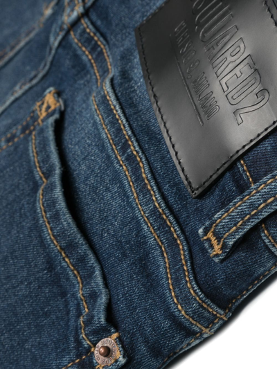 Dsquared2 Low-rise Skinny Jeans In 蓝色