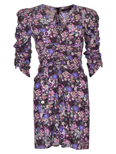Shop Isabel Marant Aliniza Robe Dress In Ultra Violet