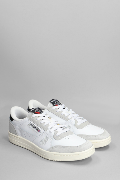 Shop Reebok Lt Court Sneakers In White Suede And Leather