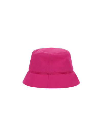 Shop Valentino Garavani Vlogo Bucket Hat In Pink Pp