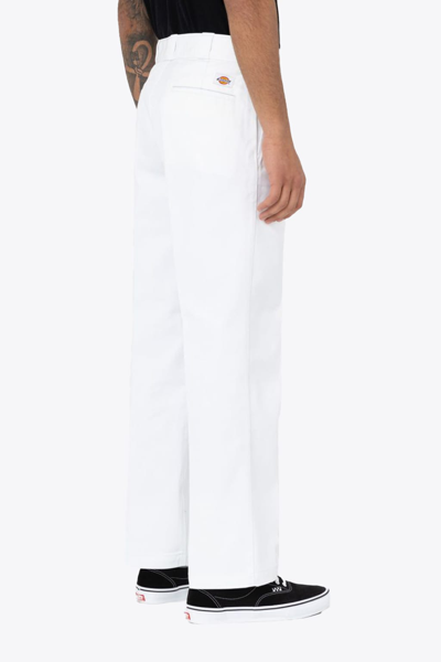 Shop Dickies 874 Work Pant White Cotton Twill Pant - 874 Work Pant In Bianco