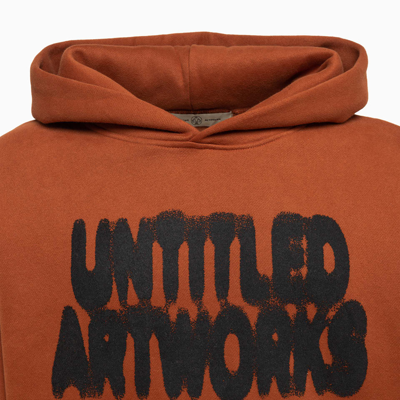 Shop Untitled Artworks Fade Rust Sweatshirt