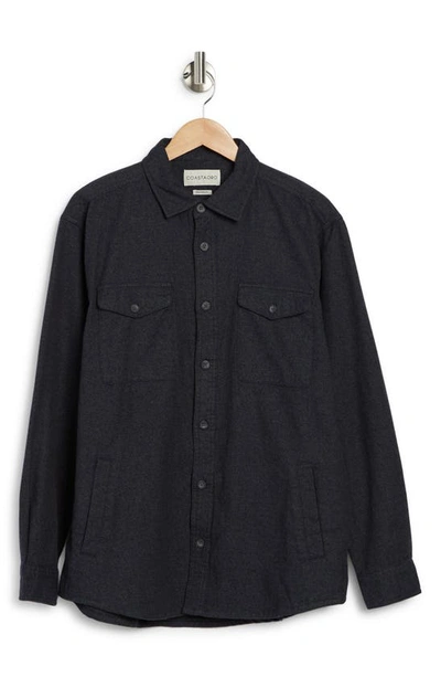 Coastaoro Cotton Shirt Jacket In Ink