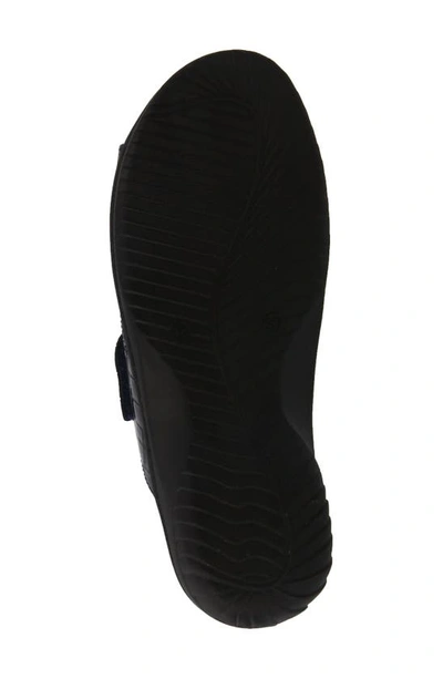 Flexus By Spring Step Almeria Slide Sandal In Navy Patent