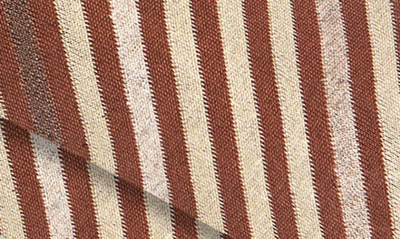 Shop Bugatchi Stripe Dress Socks In Sand