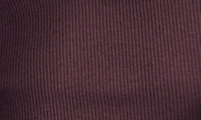 Shop Madewell Fine Ribbed Supercrop Crewneck Long Sleeve T-shirt In Muted Plum